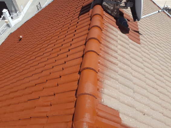 Peinture sur toiture artisan couvreur Angoulême